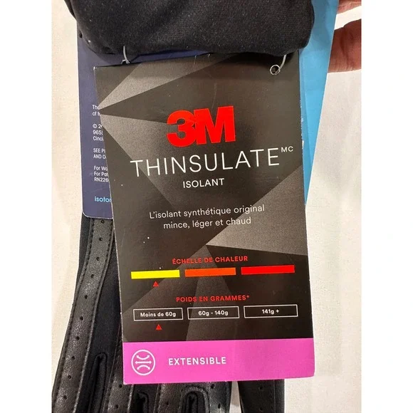 Isotoner smartDRI smartTouch Gloves Women S/M Black Thinsulate - Picture 4 of 5